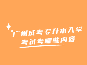 廣州成考專升本入學(xué)考試